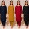 Fancy 2PC Dhanak Embroidered Suit
