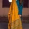 ASLING 3PC Dhanak Suit with Printed Soft Wool Shawl