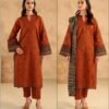 Dhanak 3PC Fancy Dress with Printed Soft Wool Shawl