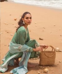 3PC Dhanak Embroidered Suit with Printed Wool Shawl