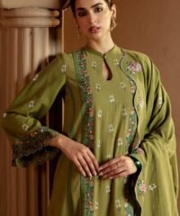 Green Oasis - 3PC Dhanak Embroidered Suit