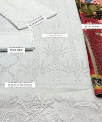 Dhanak 3PC Embroidered Suit with Printed Wool Shawl