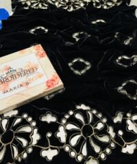MARIA B Velvet Cutwork Shawl