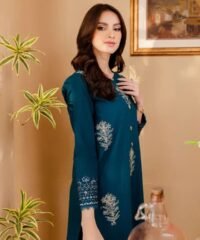 2PC Lawn Embroidered Shirt with Lawn Trouser