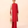 Lawn Embroidered Suit with Printed Zarii Daimond Dupatta