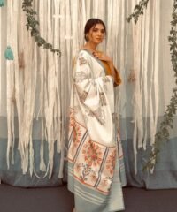 3PC Embroidered Lawn Dress with Printed Tarkashi Monark Dupatta